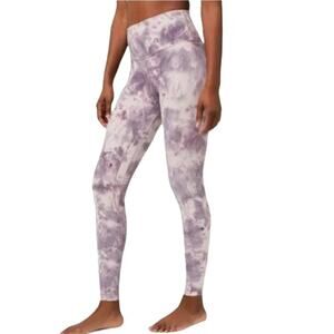 Lululemon Align Pant 28" *Criss Cross Waist Diamond Dye Purple Womens Size 2